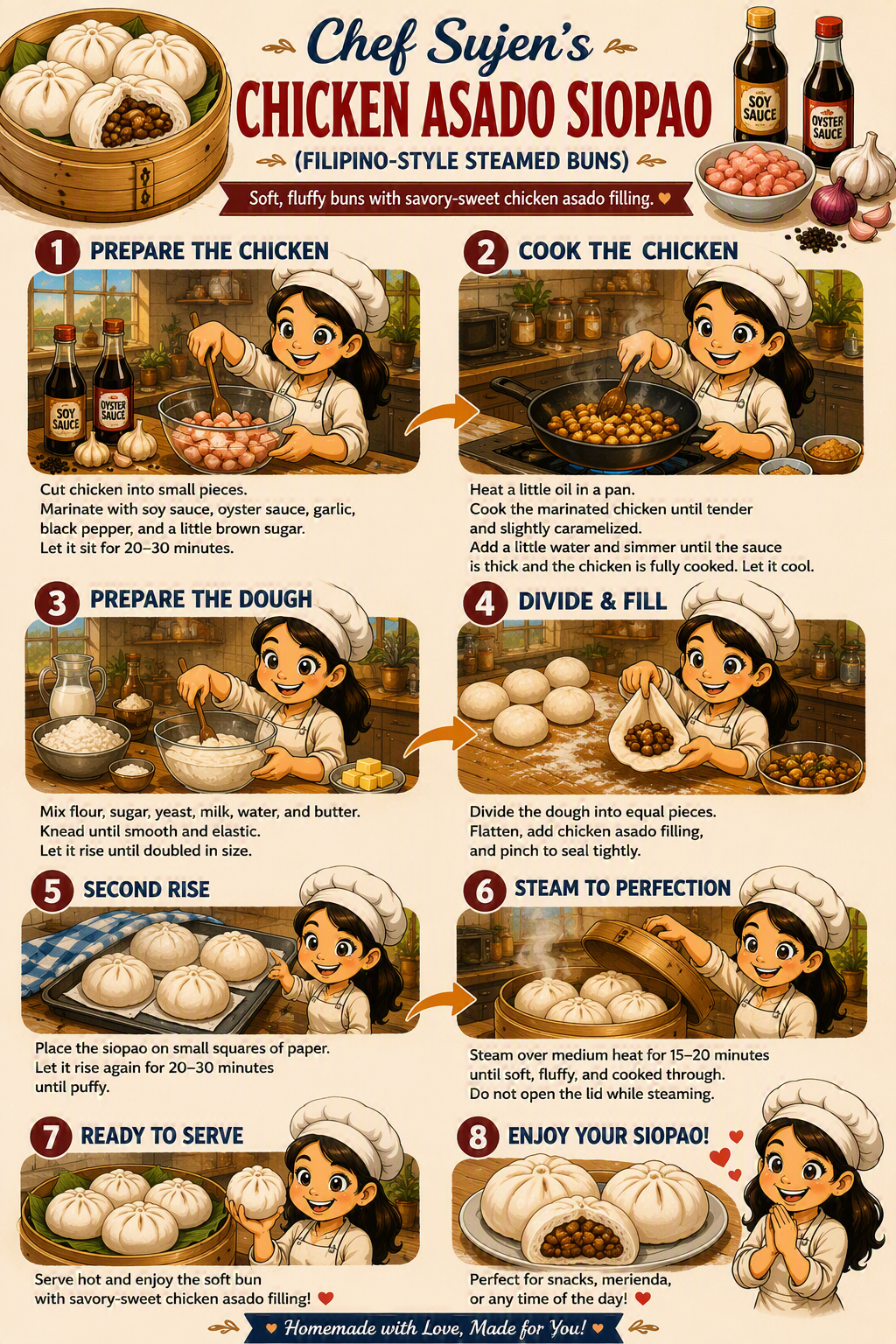 Chicken Asado Siopao